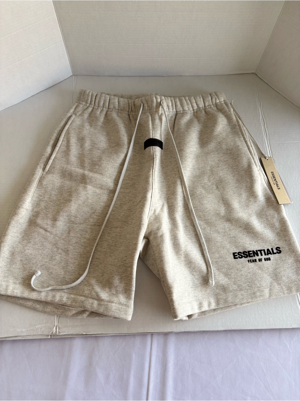 Fear of God ESSENTIALS Men's Cream Drawstring Shorts